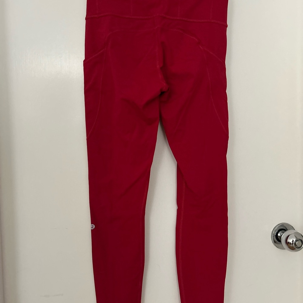 Lululemon Athletica Red Leggings